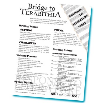 bridge to terabithia essay questions