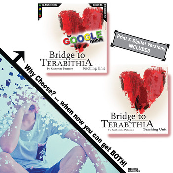 Preview of THE BRIDGE TO TERABITHIA Novel Study Unit Plan Activities PRINT & DIGITAL Quiz