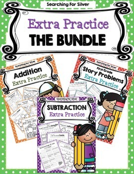 Preview of Subtraction, Addition, & Story Problems Bundle