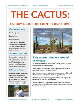 Preview of THE CACTUS: A story about different perspectives (video included)