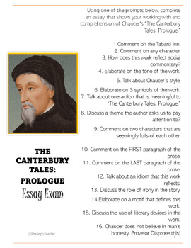 canterbury tales prologue essay