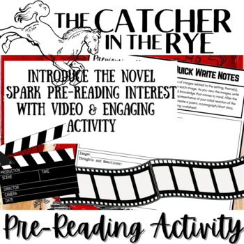 Preview of THE CATCHER IN THE RYE | Novel Study Intro Activity | Video & Reflection