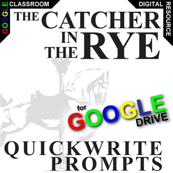 Preview of THE CATCHER IN THE RYE Quickwrite Journal DIGITAL Bellringer Writing Prompts
