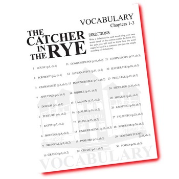 The Catcher in the Rye Vocabulary Words - Lesson