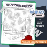 THE CATCHER IN THE RYE Word Search Puzzle Novel, Book Revi