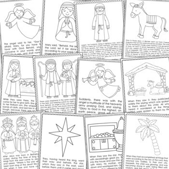NATIVITY STORY Christmas Coloring Pages and Posters | Bible Study ...