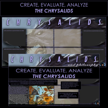 Preview of THE CHRYSALIDS | THE CHRYSALIDS GOOGLE SLIDES ASSIGNMENT