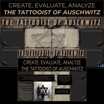 Preview of THE TATTOOIST OF AUSCHWITZ | THE TATTOOIST OF AUSCHWITZ GOOGLE SLIDES ASSIGNMENT