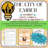 THE CITY OF EMBER No Prep Novel Study/Vocabulary Review