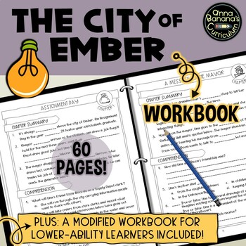 Preview of THE CITY OF EMBER WORKBOOK: Print Novel Study