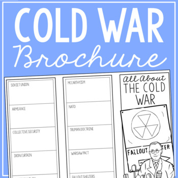 Preview of THE COLD WAR World History Research Project | Vocabulary Activity Worksheet