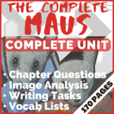 THE COMPLETE MAUS Unit Plan: Discussion Questions, Workshe