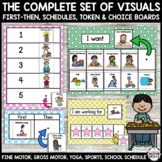 THE COMPLETE SET OF VISUALS - FIRST THEN, SCHEDULE, TOKEN,