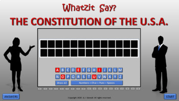 Preview of THE CONSTITUTION OF THE USA