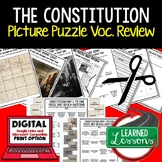 THE CONSTITUTION Activity Picture Puzzle Unit Review, Stud