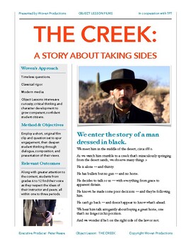 Preview of THE CREEK: A story about taking sides (video included)