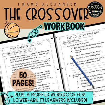 Preview of THE CROSSOVER WORKBOOK: Print Novel Study