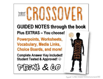 Preview of THE CROSSOVER by Kwame Alexander / Novel Study Guided Notes / Powerpoints / etc.