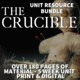 The Crucible Unit Plan Teaching Bundle - No-Prep 180+ Page
