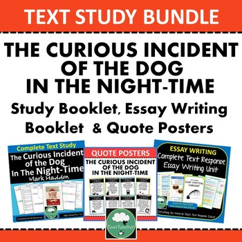 Preview of THE CURIOUS INCIDENT OF THE DOG IN THE NIGHT TIME Secondary English BUNDLE