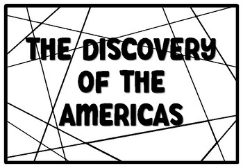 Preview of THE DISCOVERY OF THE AMERICAS Coloring Pages, Columbus Day Bulletin Board Quo