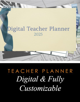 Preview of THE Digital Teacher Planner 2025 | High School | Made with NEW Teachers in Mind