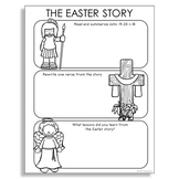 THE EASTER STORY Bible Story Notes Activity | New Testamen