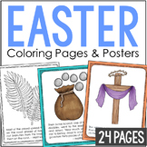 THE EASTER STORY Posters | Coloring Pages Craft Activities