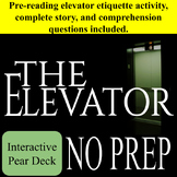 THE ELEVATOR William Sleator Pre reading, story, & comp. Q