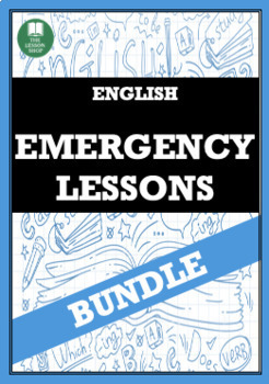 Preview of THE EMERGENCY ENGLISH SUB LESSONS BUNDLE