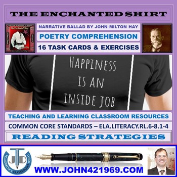 Preview of THE ENCHANTED SHIRT BY JOHN HAY - WORKSHEETS WITH ANSWERS