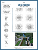 THE ERIE CANAL Word Search Puzzle Worksheet Activity