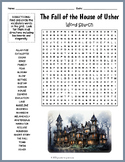THE FALL OF THE HOUSE OF USHER Word Search Puzzle Workshee