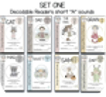 Preview of SHORT A SOUNDS DECODABLE BOOK PACK  8 books with parents guide