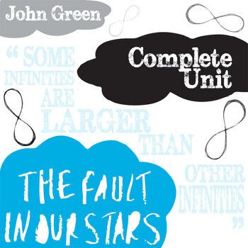 Preview of THE FAULT IN OUR STARS Novel Study Unit Plan Activities Pre-reading Characters