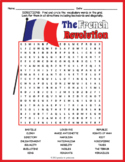 (5th 6th 7th 8tj Grade) THE FRENCH REVOLUTION Word Search 
