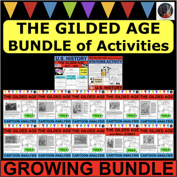 Preview of THE GILDED AGE GROWING BUNDLE of Activities U.S. History