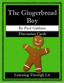 Preview of THE GINGERBREAD BOY Paul Galdone * Discussion Cards (Answers Included)