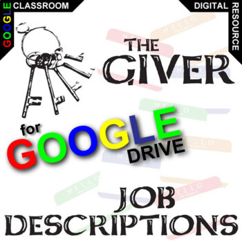 Preview of THE GIVER Activity Jobs List DIGITAL Ceremony of 12 Dystopian Lowry