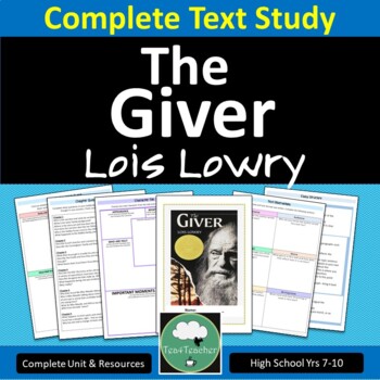 Preview of THE GIVER Novel Study Unit