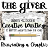 THE GIVER | Novel Study Unit Activity | Reinventing Chapter