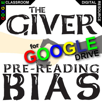 Preview of THE GIVER PreReading Bias Intro Discussion Activity DIGITAL Questions Fun