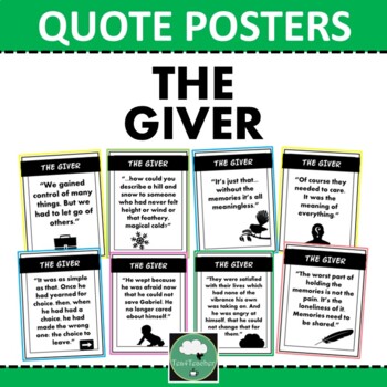 Preview of THE GIVER Quote Posters