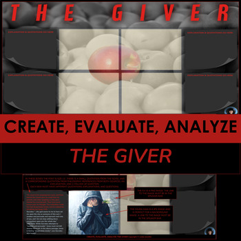 Preview of THE GIVER | THE GIVER GOOGLE SLIDES ASSIGNMENT