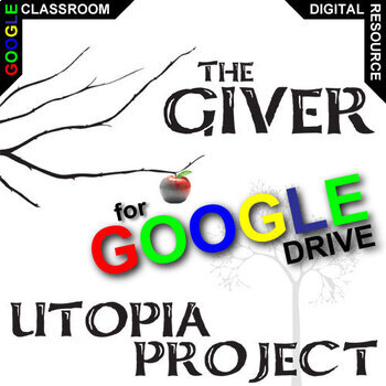 Preview of THE GIVER Utopia Project & Travel Brochure Activity DIGITAL Lowry Dystopian