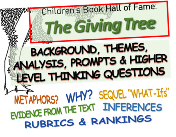 Preview of THE GIVING TREE - Children's Book Hall of Fame - slides, handouts, & more