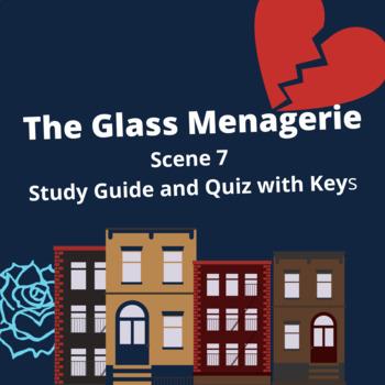 Preview of THE GLASS MENAGERIE Scene 7 Study Guide and Quiz