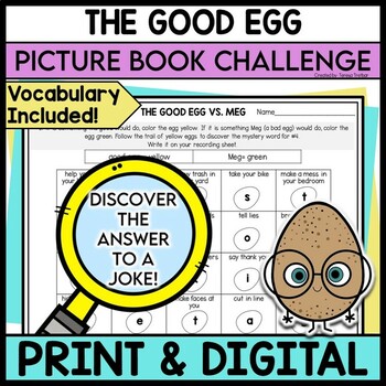 Preview of THE GOOD EGG Printable and Digital Activities