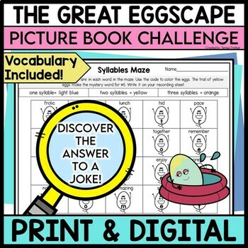 Preview of THE GREAT EGGSCAPE Activities DIGITAL and PRINTABLE