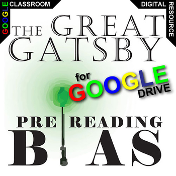 Preview of THE GREAT GATSBY PreReading Bias Intro Discussion Activity DIGITAL Fun Questions